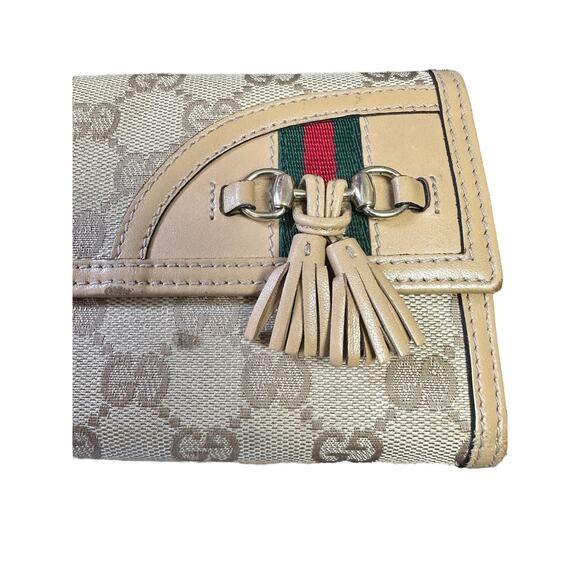 Gucci GG Canvas Monogram Horse Bit Long Wallet - Picture 10 of 16